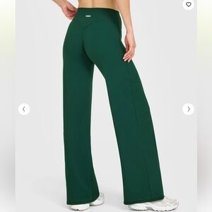 Women's Green Wide-Leg Pants